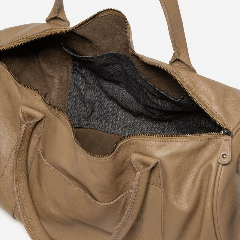 Stitch & Hide Globe Weekender Leather Duffel - Love Luggage