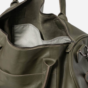 Stitch & Hide Globe Weekender Leather Duffel - Love Luggage