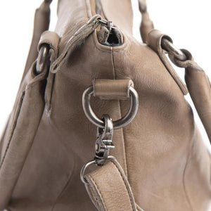 Stitch & Hide Santa Monica Leather Shoulder Bag Taupe - Love Luggage
