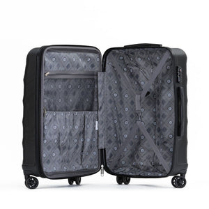 Tosca Bahamas 3 Piece Hardsided Suitcase Set - Black - Love Luggage