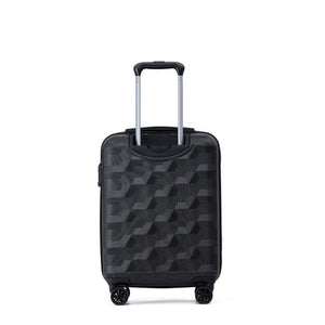 Tosca Bahamas 3 Piece Hardsided Suitcase Set - Black - Love Luggage