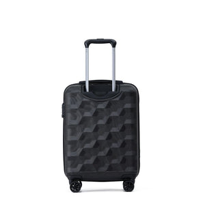 Tosca Bahamas 3 Piece Hardsided Suitcase Set - Black - Love Luggage