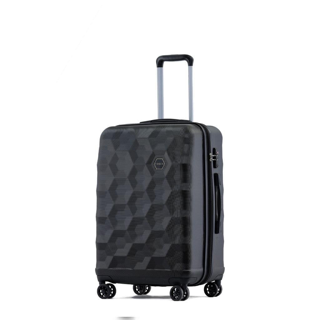 Tosca Bahamas 3 Piece Hardsided Suitcase Set - Black - Love Luggage