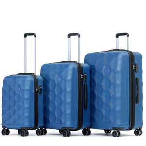 Tosca Bahamas 3 Piece Hardsided Suitcase Set - Blue - Love Luggage