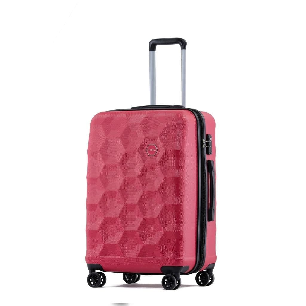 Tosca Bahamas 3 Piece Hardsided Suitcase Set - Red - Love Luggage