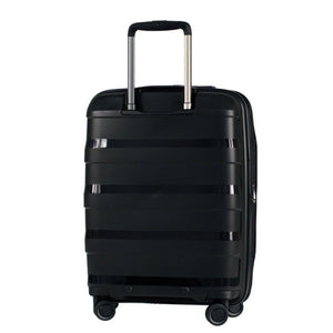 Tosca Comet 2 Piece Carry On & Large Hardsided Suitcase Duo - Black - Love Luggage