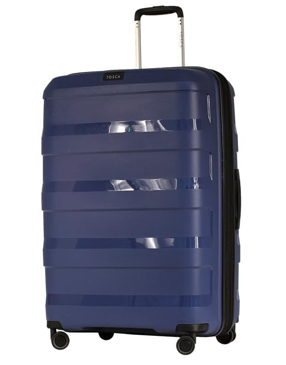 Tosca Comet 2 Piece Carry On & Large Hardsided Suitcase Duo - Blue - Love Luggage