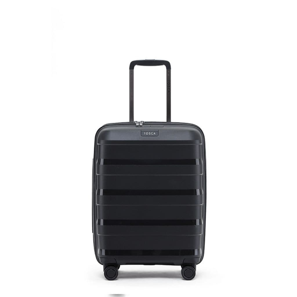 Tosca Comet Carry On 55cm Hardsided Suitcase - Black - Love Luggage