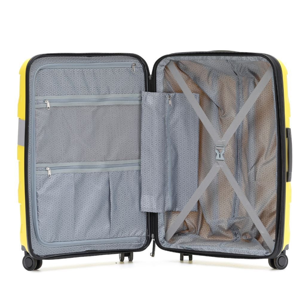 Tosca Comet Carry On 55cm Hardsided Suitcase - Yellow - Love Luggage