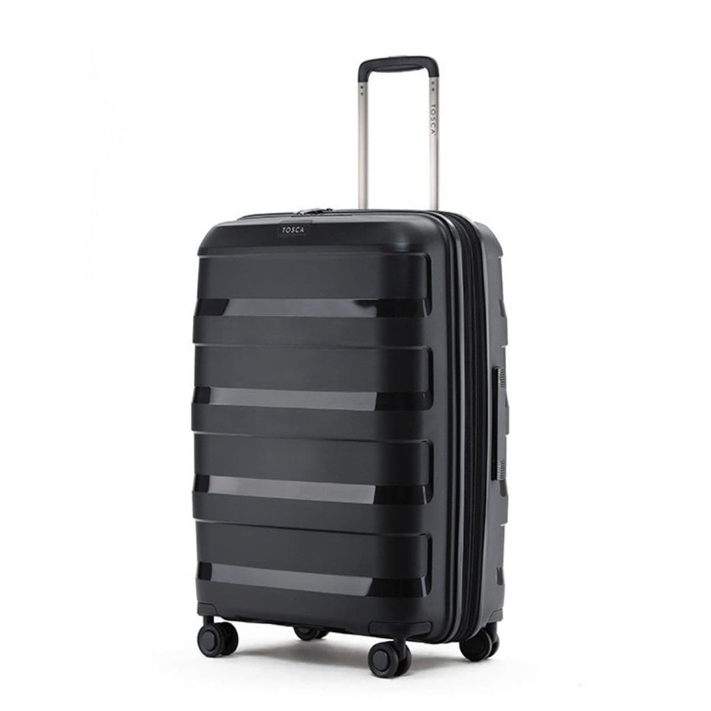 Tosca Comet Medium 65cm Hardsided Expander Suitcase - Black - Love Luggage
