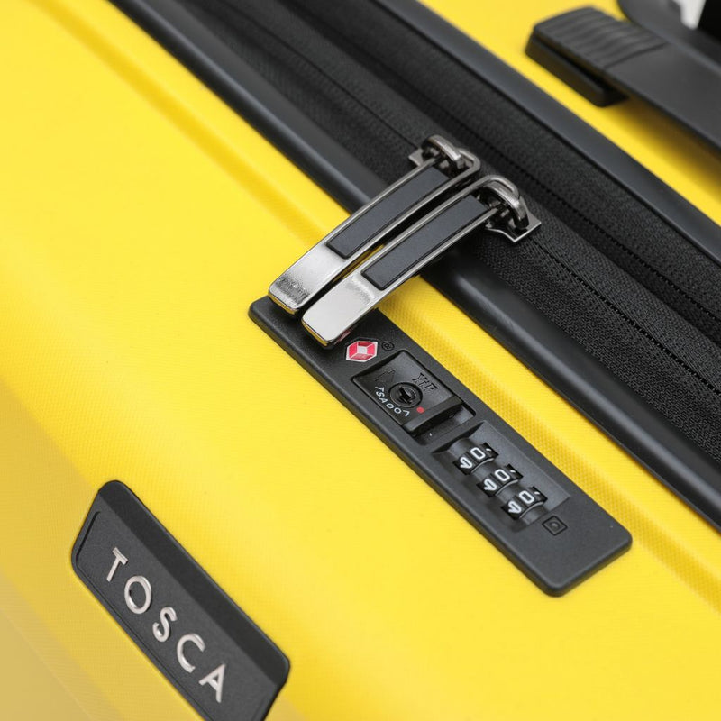 Tosca Comet Medium 65cm Hardsided Expander Suitcase - Yellow - Love Luggage
