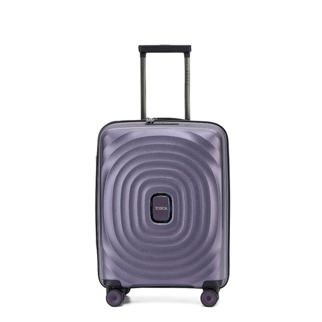 Tosca Eclipse Carry On 55cm Hardsided 2.3 kg Luggage - Purple - Love Luggage