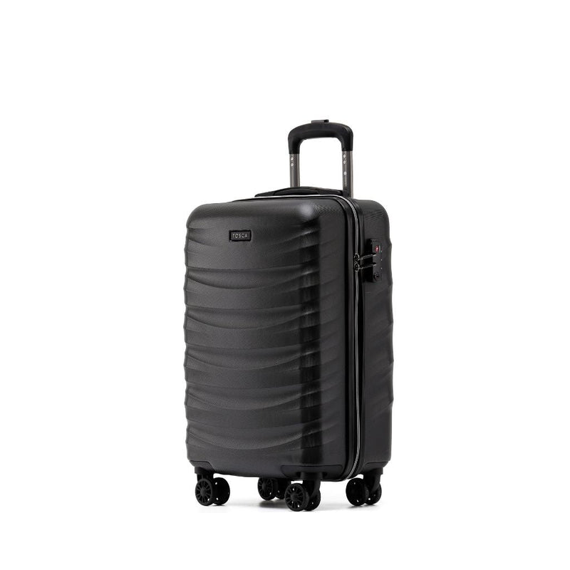 Tosca Interstellar Carry On 53cm Hardsided Suitcase - Black - Love Luggage