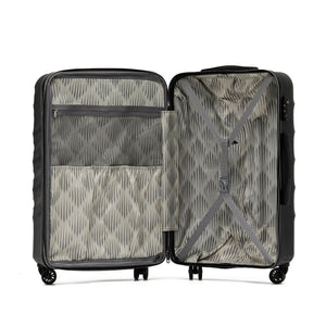 Tosca Interstellar Carry On 53cm Hardsided Suitcase - Black - Love Luggage