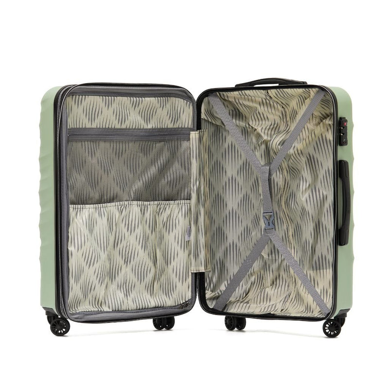 Tosca Interstellar Carry On 53cm Hardsided Suitcase - Green - Love Luggage
