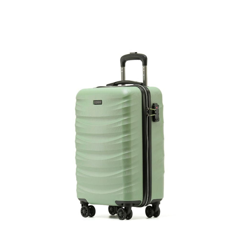 Tosca Interstellar Carry On 53cm Hardsided Suitcase - Green - Love Luggage