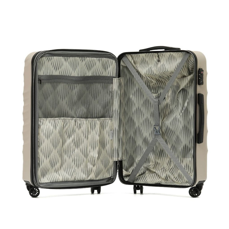 Tosca Interstellar Carry On 55cm Hardsided Suitcase - Cobblestone - Love Luggage