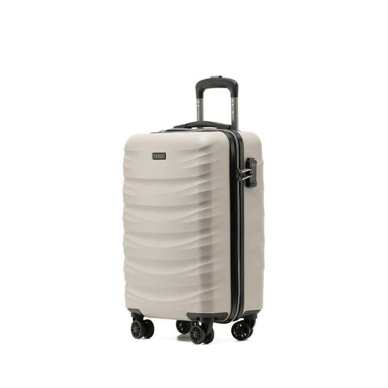 Tosca Interstellar Carry On 55cm Hardsided Suitcase - Cobblestone - Love Luggage