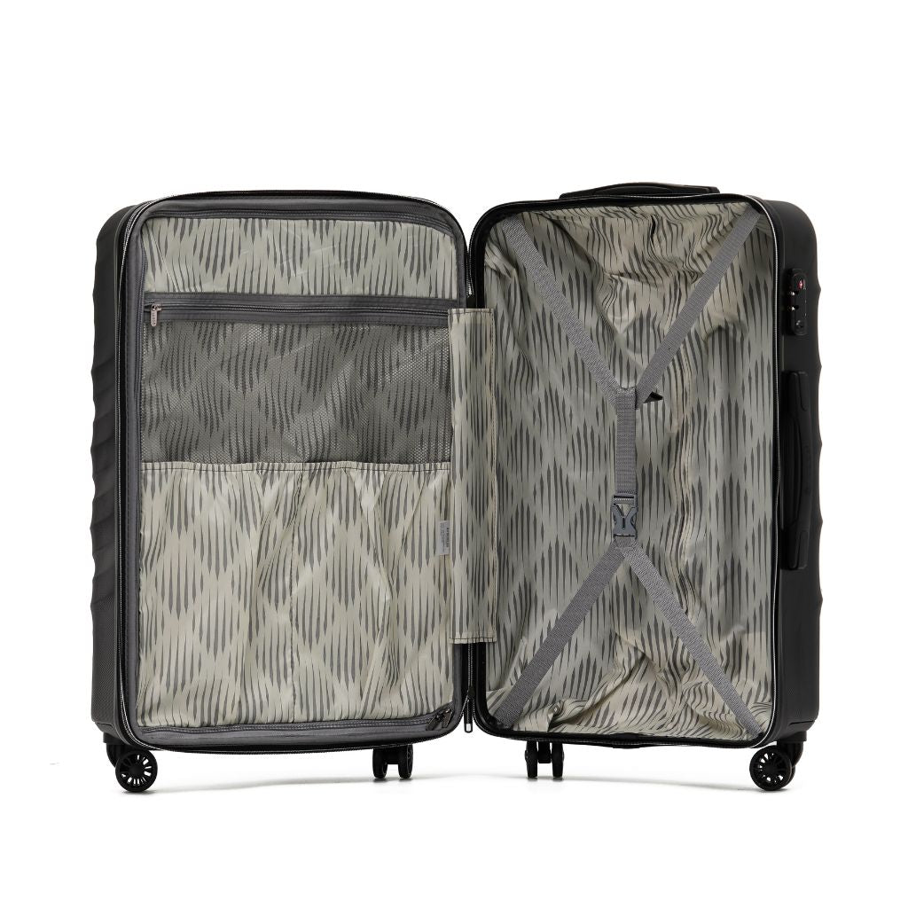 Tosca Interstellar Large 78cm Hardsided Suitcase - Black - Love Luggage