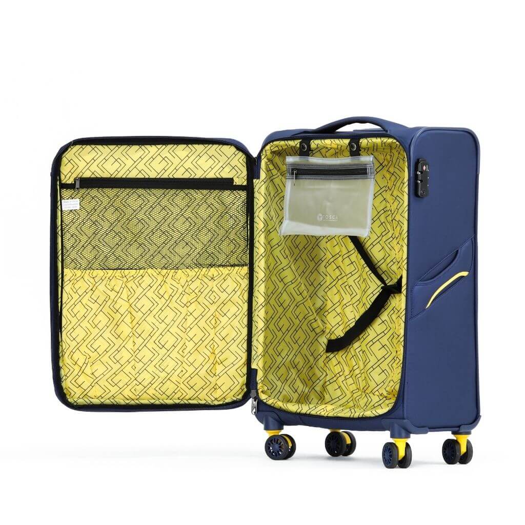 Tosca Max Lite 3.0 Softsided 2.6Kg Medium Suitcase - Navy - Love Luggage