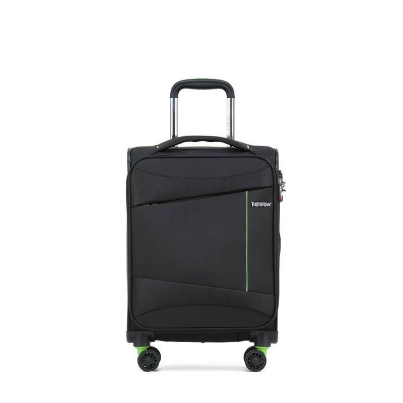 Tosca Max Lite 3.0 Softsided 3 Piece Suitcase Set - Black - Love Luggage
