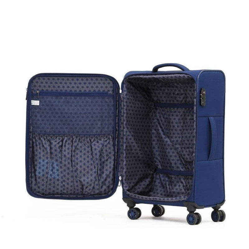Tosca So Lite 3 Piece Softsided SuperLight Luggage Set - Navy - Love Luggage