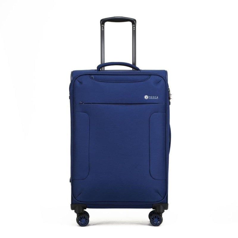 Tosca So Lite 3 Piece Softsided SuperLight Luggage Set - Navy - Love Luggage