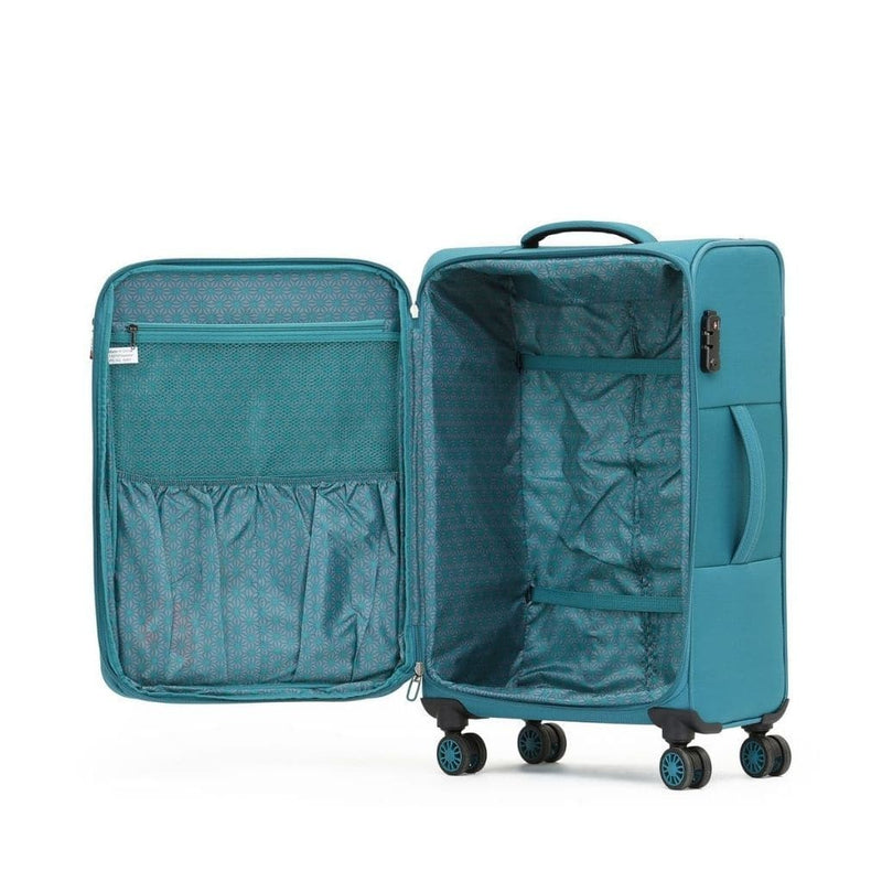 Tosca So Lite 3 Piece Softsided SuperLight Luggage Set - Teal - Love Luggage