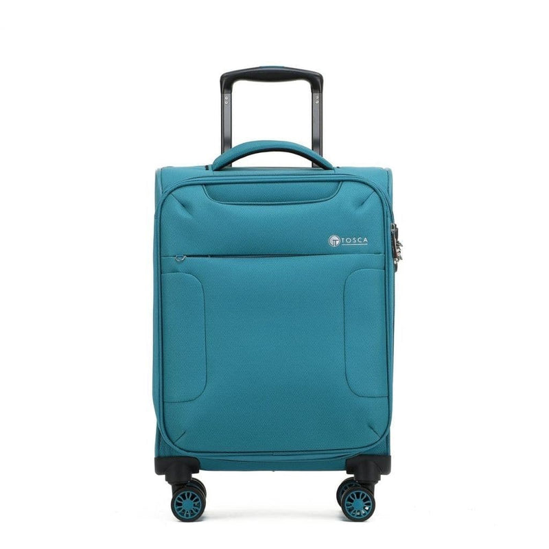 Tosca So Lite 3 Piece Softsided SuperLight Luggage Set - Teal - Love Luggage