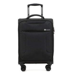 Tosca So lite 3.0 Carry On Softsided Spinner Suitcase - Black - Love Luggage
