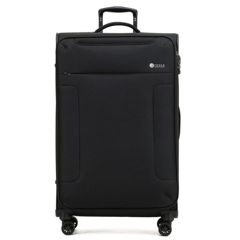 Tosca So Lite 3.0 Large Softsided Spinner Suitcase - Black - Love Luggage