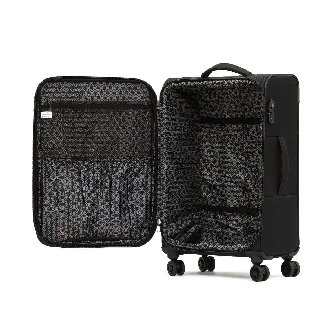 Tosca So Lite 3.0 Large Softsided Spinner Suitcase - Black - Love Luggage