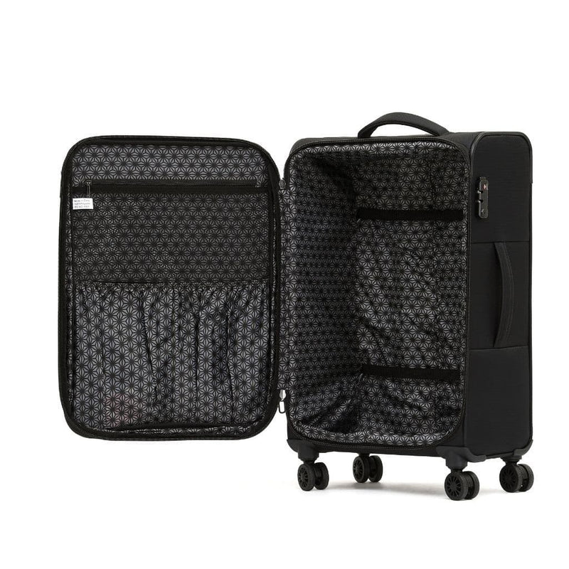 Tosca So Lite 3.0 Large Softsided Spinner Suitcase - Black - Love Luggage