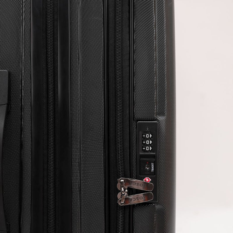 Tosca Sub Zero 2.0 3 Piece Hardsided Luggage Set - Black - Love Luggage
