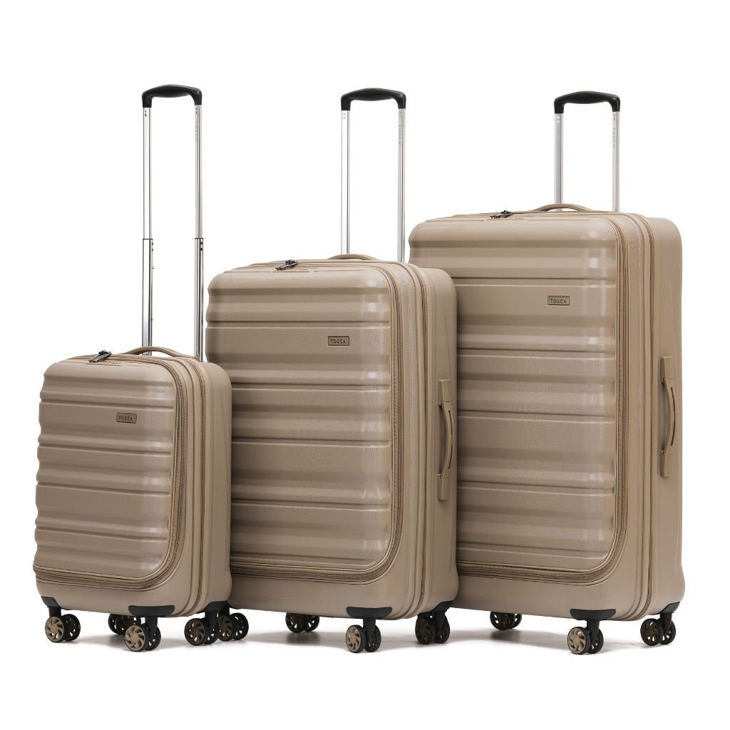 Tosca Sub Zero 2.0 3 Piece Hardsided Luggage Set - Khaki - Love Luggage