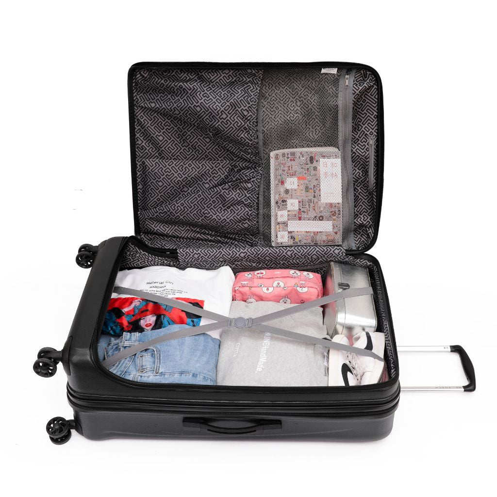 Tosca Sub Zero 2.0 Carry On 55cm Hardsided Luggage - Black - Love Luggage