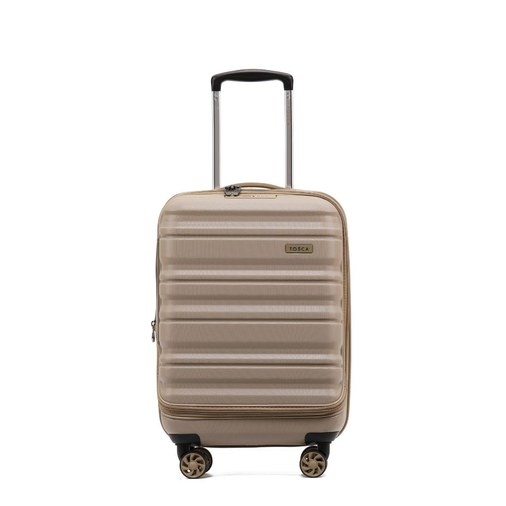 Tosca Sub Zero 2.0 Carry On 55cm Hardsided Luggage - Khaki - Love Luggage
