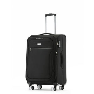 Tosca Transporter Softsided 2.6Kg Medium Suitcase - Black - Love Luggage