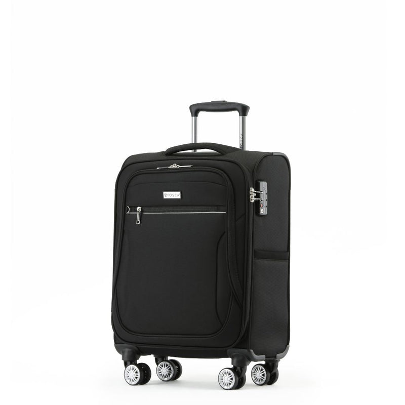 Tosca Transporter Softsided Cabin Suitcase - Black - Love Luggage