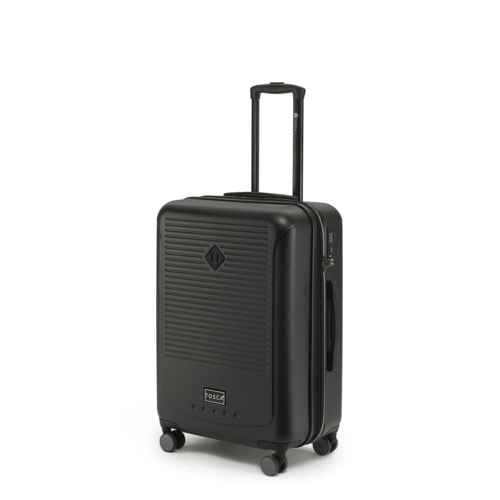 Tosca Tripster Medium 64cm Hardsided Luggage - Black - Love Luggage