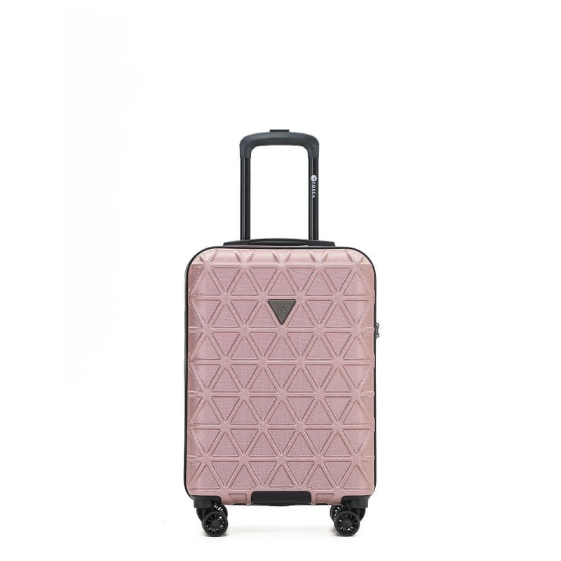 Tosca Triton Carry On 55cm Hardsided Spinner Luggage Rose Gold - Love Luggage