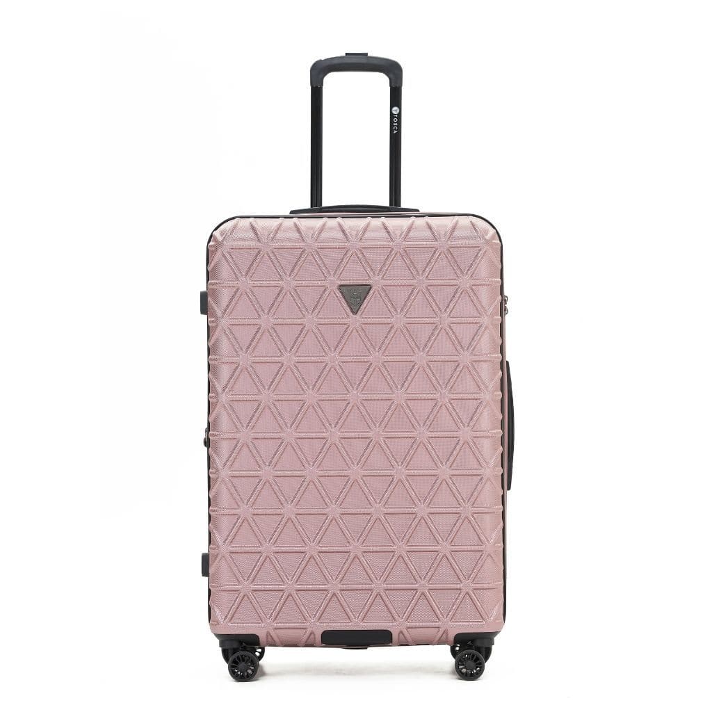 Tosca Triton Large 74cm Hardsided Spinner Expander Luggage Rose Gold - Love Luggage
