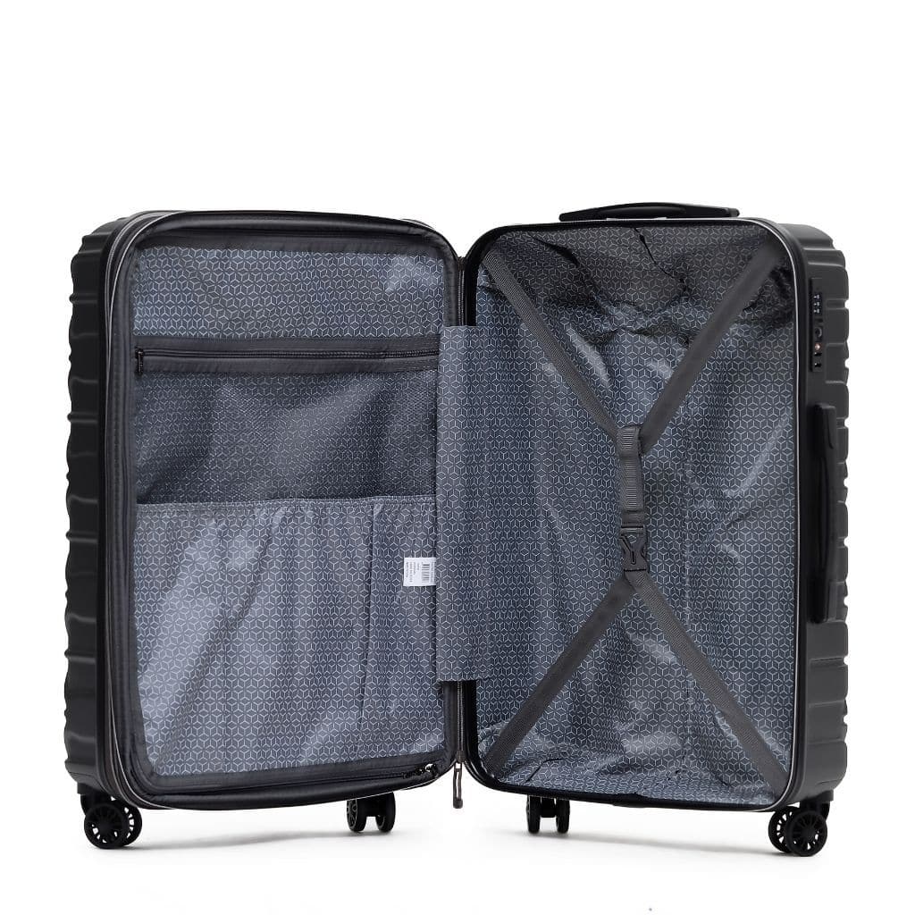 Tosca Triton Medium 64cm Hardsided Spinner Expander Luggage Charcoal - Love Luggage