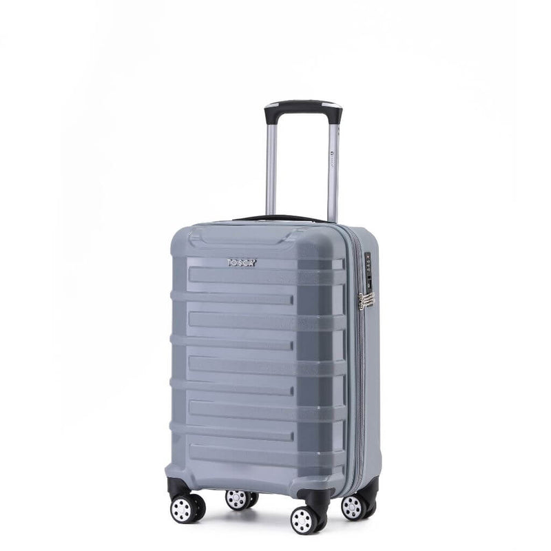 Tosca Warrior 3 Piece Hardsided Suitcase Set - Silver - Love Luggage