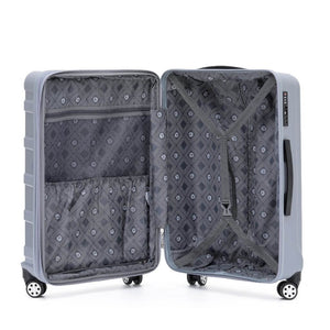 Tosca Warrior 3 Piece Hardsided Suitcase Set - Silver - Love Luggage