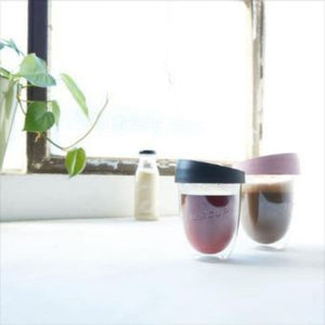 Uppercup Small Reusable Coffee Cup - Black (8oz) - Love Luggage