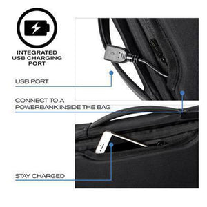 XD Design Bobby Bizz Anti - theft 15.6" Laptop Backpack & Briefcase - Black - Love Luggage