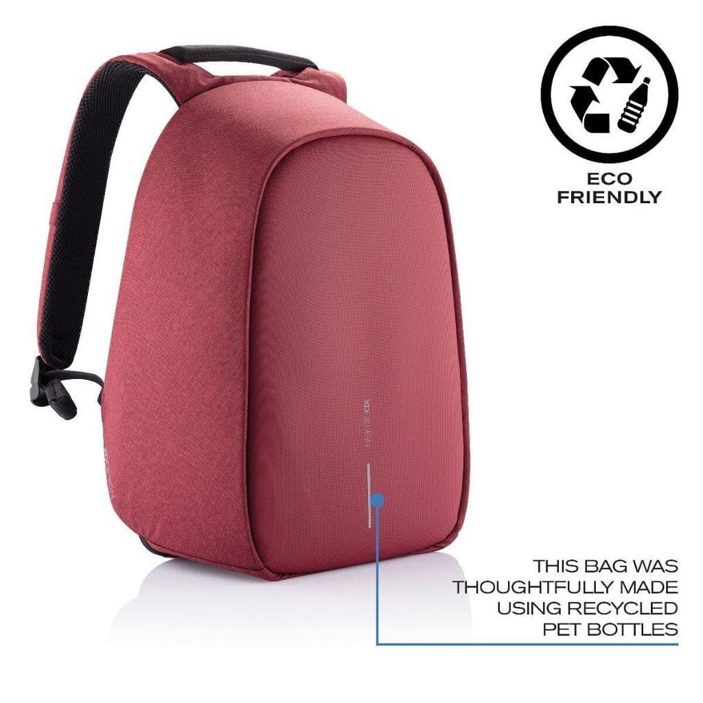 XD Design Bobby Hero Regular Anti - Theft Laptop Backpack - Red - Love Luggage