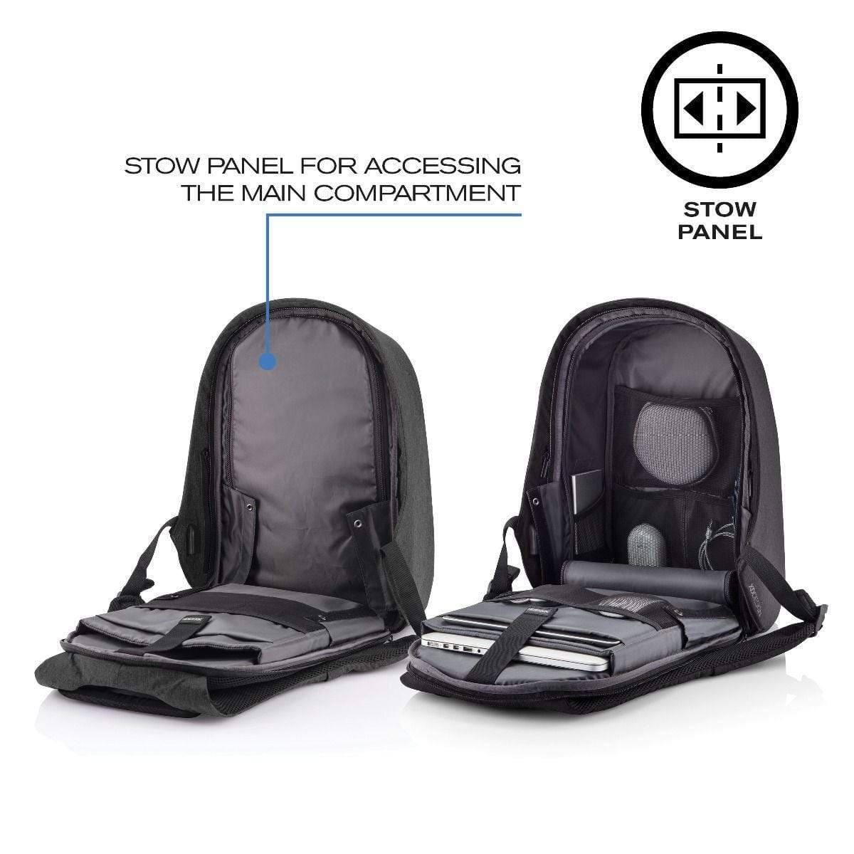 XD Design Bobby Hero XL 17" Anti - theft Laptop Backpack - Grey - Love Luggage