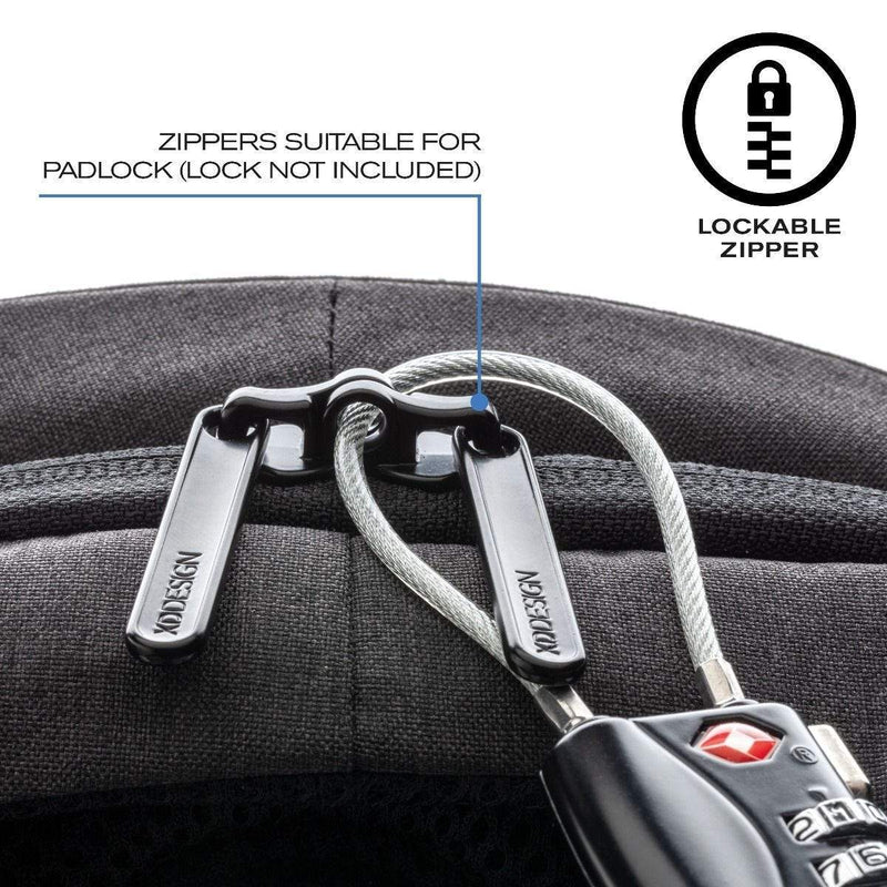 XD Design Bobby Hero XL 17" Anti - theft Laptop Backpack - Grey - Love Luggage